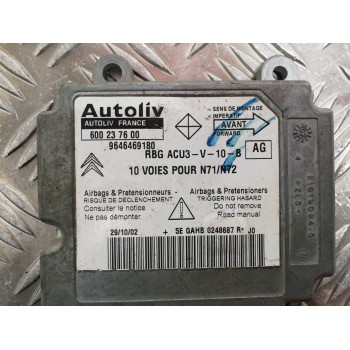 Recambio de centralita airbag para citroën xsara berlina 2.0 hdi 66kw premier referencia OEM IAM 9646469180 600237600 