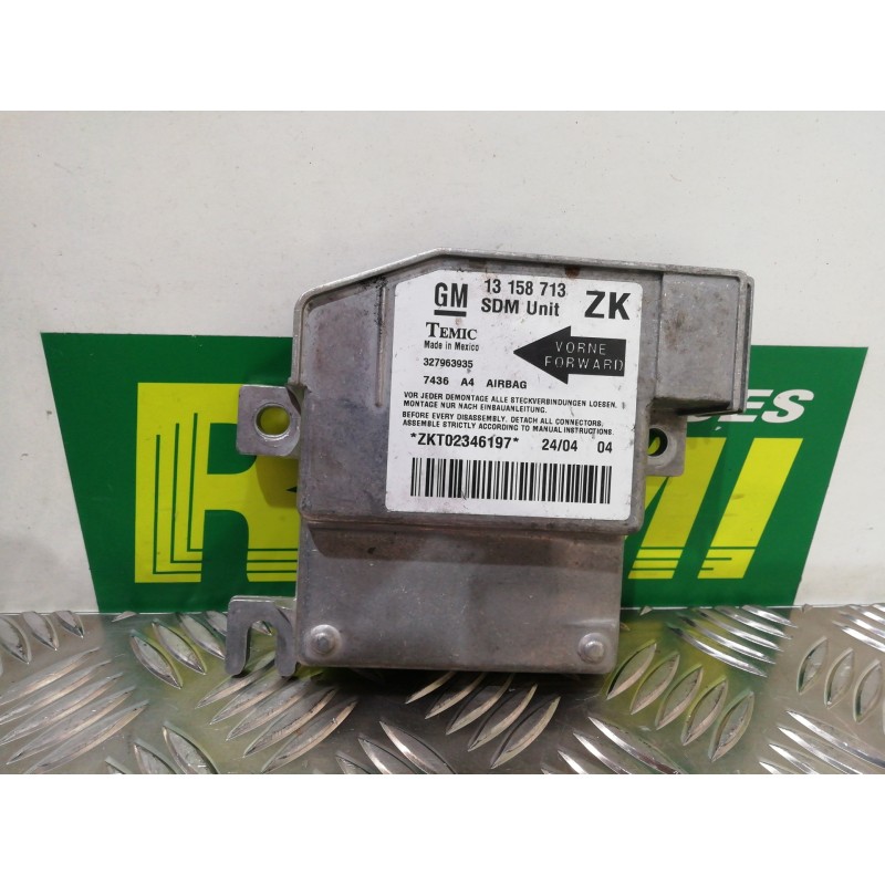 Recambio de centralita airbag para opel meriva cosmo referencia OEM IAM 13158713 327963935 