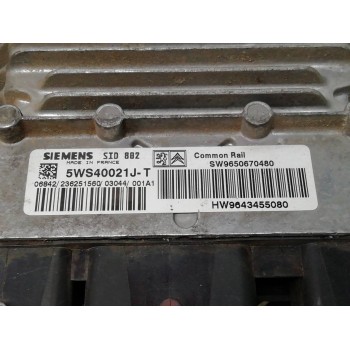 Recambio de centralita motor uce para citroën c3 1.4 hdi premier referencia OEM IAM 5WS40021J-T SW9650670480 