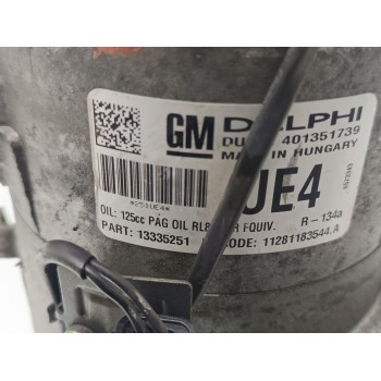 Recambio de compresor aire acondicionado para opel astra j lim. selective referencia OEM IAM 13335251  