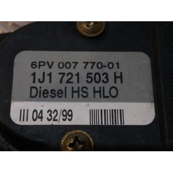 Recambio de potenciometro pedal para seat toledo (1m2) signo referencia OEM IAM 1J1721503H 6PV00777001 