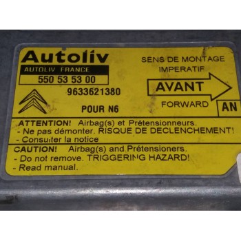 Recambio de centralita airbag para citroën xsara berlina 1.9 d x referencia OEM IAM 550535300 9633621380 