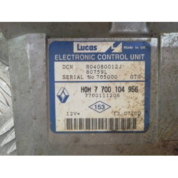 Recambio de centralita motor uce para renault kangoo (f/kc0) alize referencia OEM IAM 7700104956 7700111206 