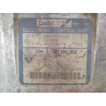 Recambio de centralita motor uce para renault kangoo (f/kc0) alize referencia OEM IAM 7700104956 7700111206 