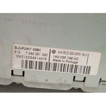 Recambio de sistema audio / radio cd para volkswagen jetta (1k2) advance referencia OEM IAM 1K0035186AD  
