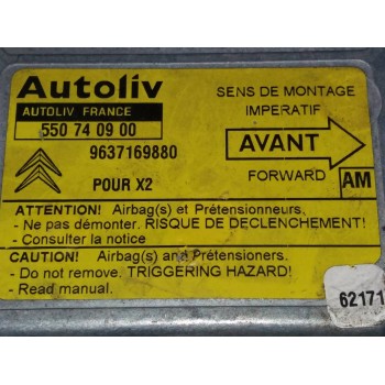 Recambio de centralita airbag para citroën xantia berlina 1.6 sx referencia OEM IAM 9637169880 550740900 