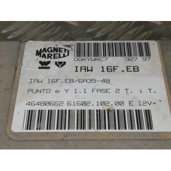 Recambio de centralita motor uce para lancia y10 fire i.e. kat referencia OEM IAM IAW16FEB 46480662, 6160210200 