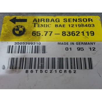 Recambio de centralita airbag para bmw serie 3 berlina (e36) 318is referencia OEM IAM 8362119 65778362119, 12198403 