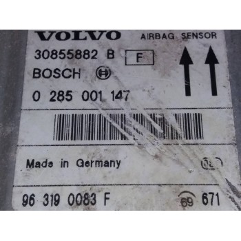 Recambio de centralita airbag para volvo s40 berlina 1.8i referencia OEM IAM 30855882 0285001147 