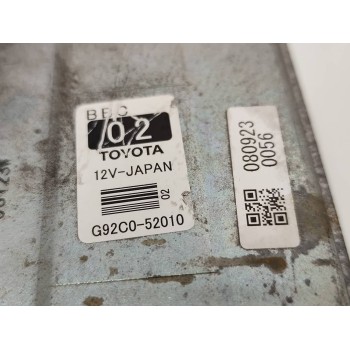 Recambio de modulo electronico para toyota yaris active referencia OEM IAM G92C052010  