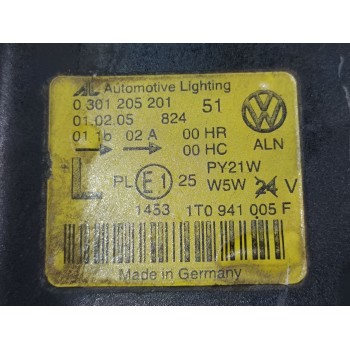 Recambio de faro izquierdo para volkswagen touran (1t1) advance referencia OEM IAM 1T0941005F  