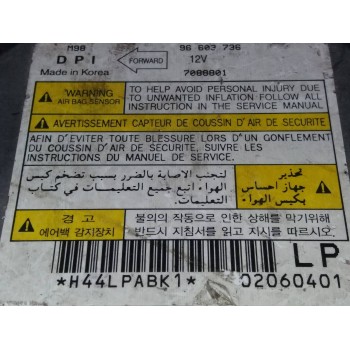 Recambio de centralita airbag para daewoo matiz city referencia OEM IAM 96603736 7088801 