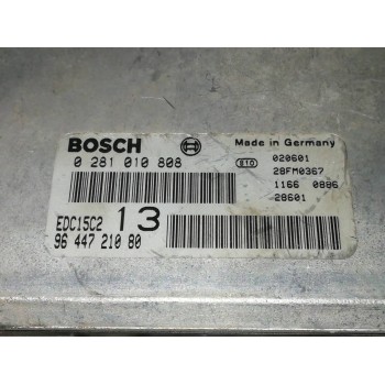 Recambio de centralita motor uce para citroën c5 berlina 2.0 hdi magic referencia OEM IAM 0281010808 9644721080 