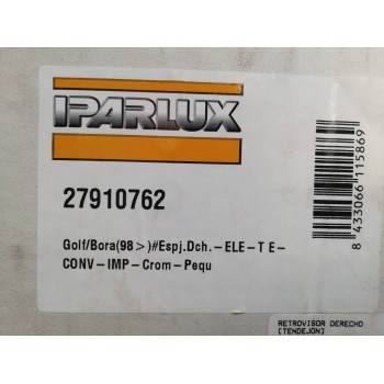 Recambio de retrovisor derecho para volkswagen bora berlina (1j2) highline referencia OEM IAM 27910762  