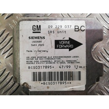 Recambio de centralita airbag para opel astra g berlina club referencia OEM IAM 09229037 5WK42923 
