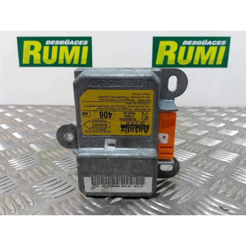 Recambio de centralita airbag para peugeot 406 berlina (s1/s2) sr referencia OEM IAM 550725200 9638592580 