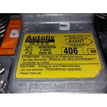 Recambio de centralita airbag para peugeot 406 berlina (s1/s2) sr referencia OEM IAM 550725200 9638592580 