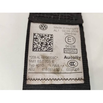 Recambio de cinturon seguridad delantero izquierdo para volkswagen golf plus (5m1) crossgolf referencia OEM IAM 5M1857705  