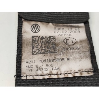 Recambio de cinturon seguridad trasero izquierdo para volkswagen golf plus (5m1) crossgolf referencia OEM IAM 5M0857805  