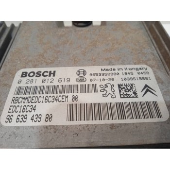 Recambio de centralita motor uce para citroën berlingo 1.6 hdi 92 sx familiar referencia OEM IAM 9663943980  