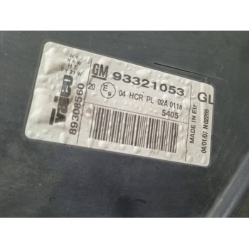 Recambio de faro derecho para opel meriva blue line referencia OEM IAM 93321053 89308560 