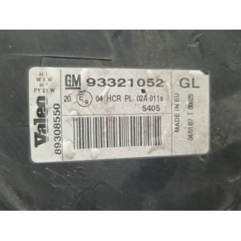 Recambio de faro izquierdo para opel meriva blue line referencia OEM IAM 93321052 89308550 