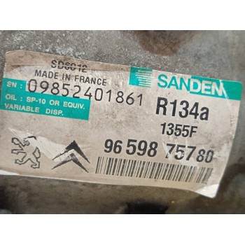 Recambio de compresor aire acondicionado para citroën c4 coupe vtr referencia OEM IAM 9659875780  