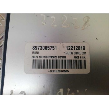 Recambio de centralita motor uce para opel astra g berlina club referencia OEM IAM 8973065751 12212819 