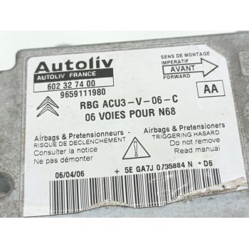 Recambio de centralita airbag para citroën xsara picasso 1.6 hdi 90 exclusive referencia OEM IAM 9659111980  