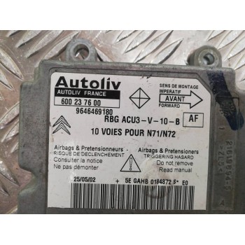 Recambio de centralita airbag para citroën xsara berlina 2.0 hdi exclusive (80kw) referencia OEM IAM 9646469180 600237600 