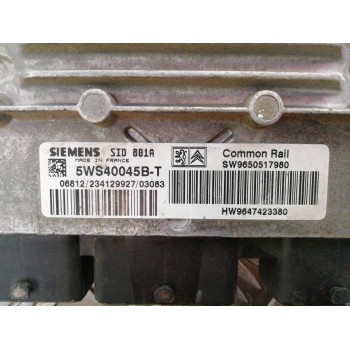 Recambio de centralita motor uce para peugeot 307 (s1) speed up referencia OEM IAM 9650517980 9647423380 5WS40045BT