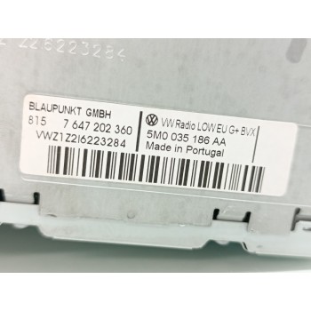 Recambio de sistema audio / radio cd para volkswagen golf plus (5m1) crossgolf referencia OEM IAM 5M0035186AA  