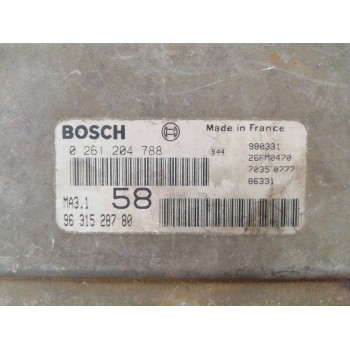 Recambio de centralita motor uce para citroën saxo 1.1 sx referencia OEM IAM 9631528780 0261204788 