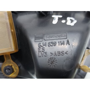 Recambio de maneta interior trasera derecha para seat ibiza (6j5) reference referencia OEM IAM 6J4839114A  