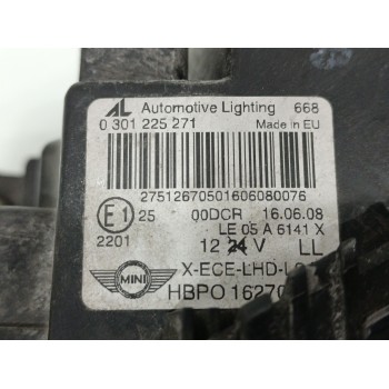 Recambio de faro izquierdo para mini mini (r56) cooper d referencia OEM IAM 0301225271  