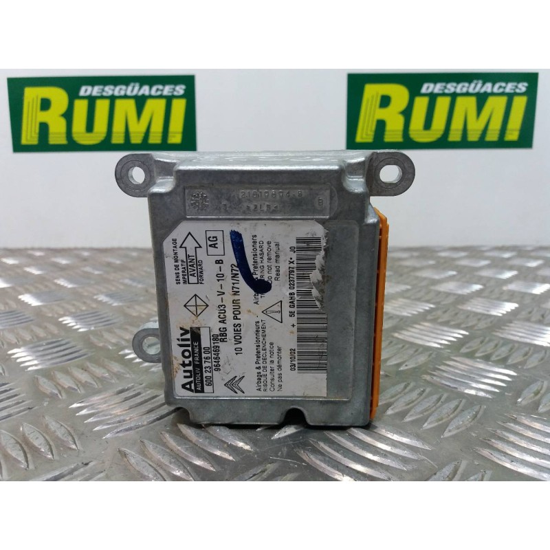 Recambio de centralita airbag para citroën xsara berlina 1.6 lx referencia OEM IAM 9646469180 600237600 