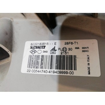 Recambio de faro derecho para renault mascott fg 120. 35/55/65 cabina individual referencia OEM IAM 8200163518  