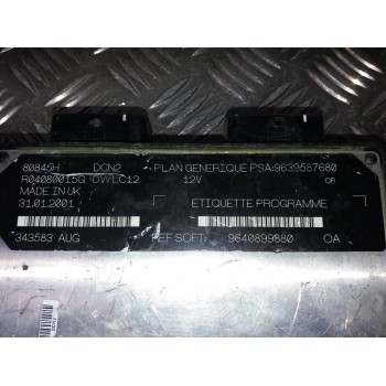 Recambio de centralita motor uce para peugeot 206 berlina x-line refri referencia OEM IAM 9639587680 R04080015G 9640899880