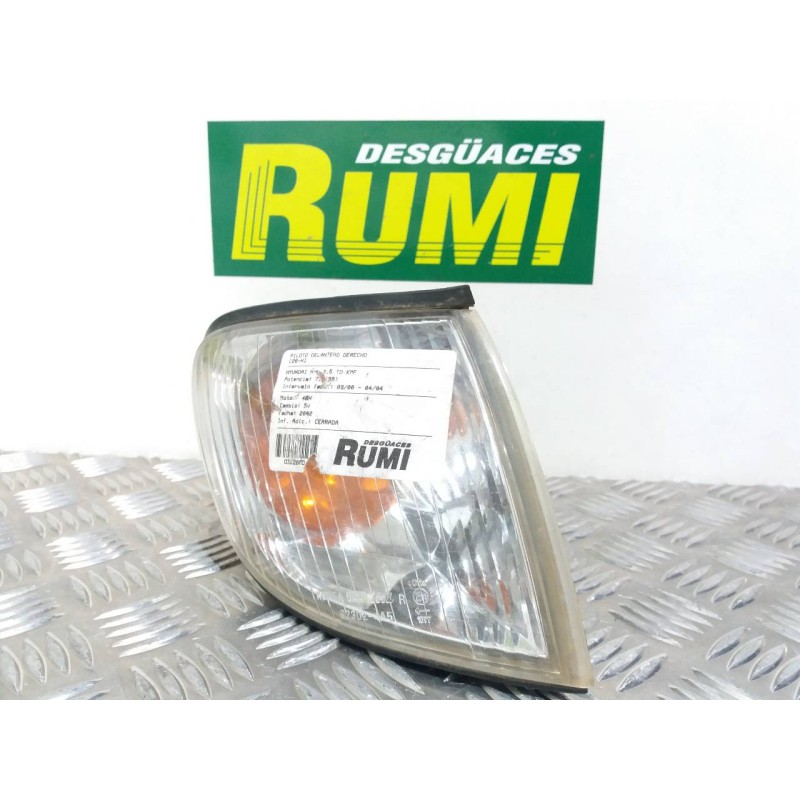 Recambio de piloto delantero derecho para hyundai h 1 h 1 furg.caja cerr.c. puerta referencia OEM IAM 923024A5  