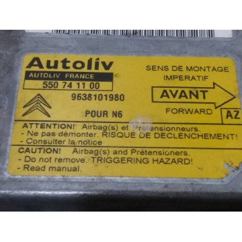 Recambio de centralita airbag para citroën xsara berlina 1.8i 16v exclusiv referencia OEM IAM 550741100 9638101980 