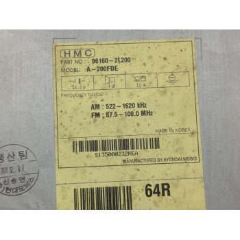 Recambio de sistema audio / radio cd para hyundai i30 cw trend referencia OEM IAM 961602L200  