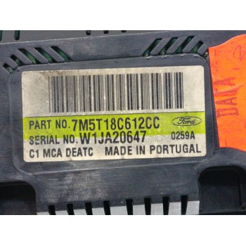 Recambio de mando climatizador para ford focus c-max (cap) ghia (d) referencia OEM IAM 7M5T18C612CC  