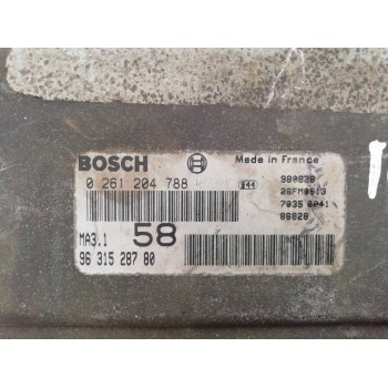 Recambio de centralita motor uce para peugeot 106 (s1) cocktail referencia OEM IAM 9631528780 0261204788 