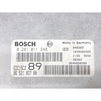 Recambio de centralita motor uce para peugeot 307 (s1) xr referencia OEM IAM 9652183780  