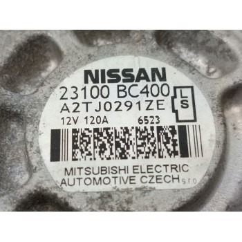 Recambio de alternador para nissan micra c+c (ck12e) c+c tekna plus referencia OEM IAM 23100BC400 A2TJ0291ZE  
