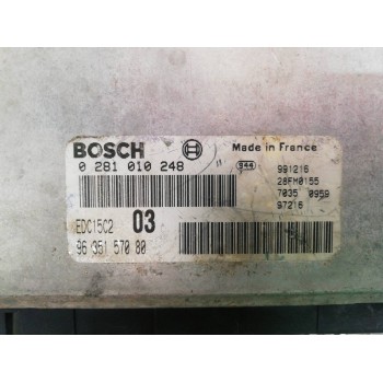 Recambio de centralita motor uce para peugeot 406 berlina (s1/s2) srdt referencia OEM IAM 9635157080 0281010248 