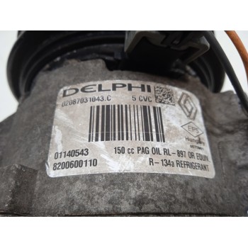 Recambio de compresor aire acondicionado para renault megane ii berlina 5p confort dynamique referencia OEM IAM 8200600110  