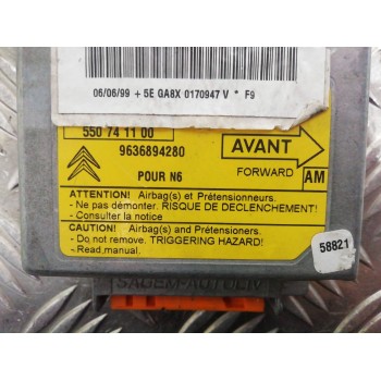 Recambio de centralita airbag para citroën xsara berlina 1.4 satisfaction referencia OEM IAM 9636894280 550741100 