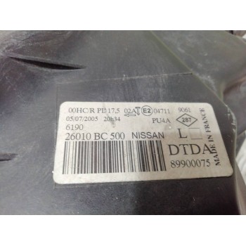 Recambio de faro derecho para nissan micra (k12e) acenta jordi labanda referencia OEM IAM 89900075 26010BC500 