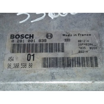 Recambio de centralita motor uce para citroën saxo 1.5 d plaisir referencia OEM IAM 0281001839 9630059880 